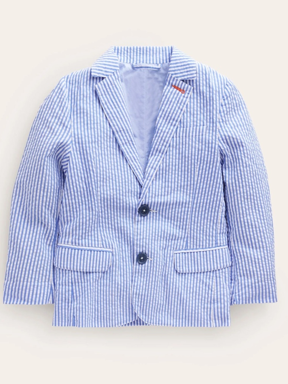 Mini Boden Seersucker Blazer Navy 2 - 3Y worn 1x